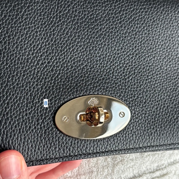 LIKE NEW Mulberry Bayswater Clutch Wallet (Black Classic Grain/Gold) - Picture 12 of 13